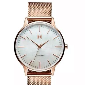 MVMT Sunset Rose Gold & Seashell Watch - 38MM